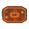 FANALE LAT. LED 12/24V ARANCIO mm. 65x42x30