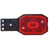 FANALE LAT. LED 12/24V ROSSO C/SUPPORTO mm. 113x42x34