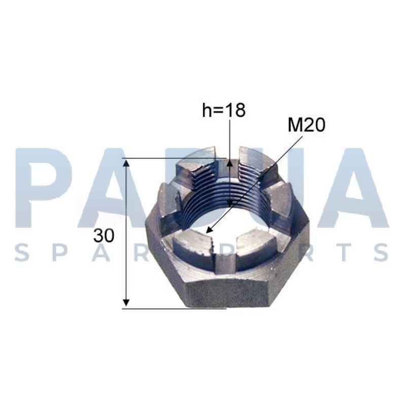 AL-KO DADO CORONATO M24 x 1,5